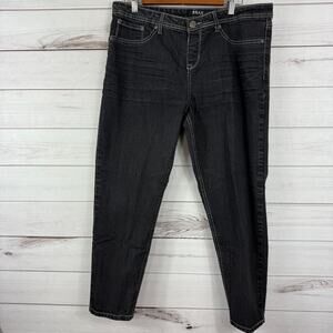 Beau Dawson PXL Women's Skinny Jeans Dark Wash‎ Gray Black Size PXL